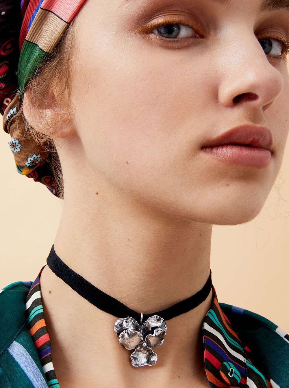 Panzè Choker in Silver