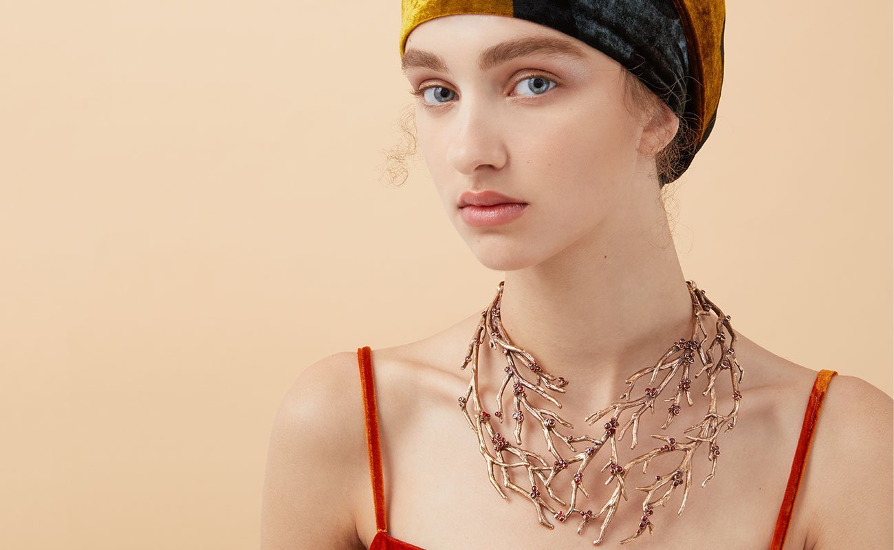 Ramo Necklace in Cherry