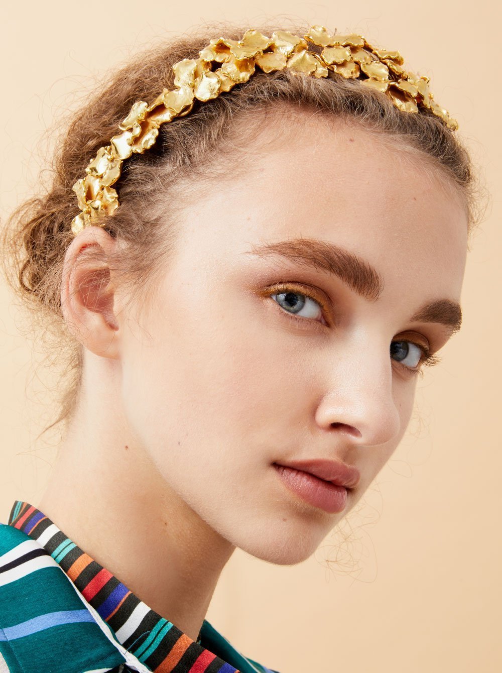 Panzè Headband in Plated Gold