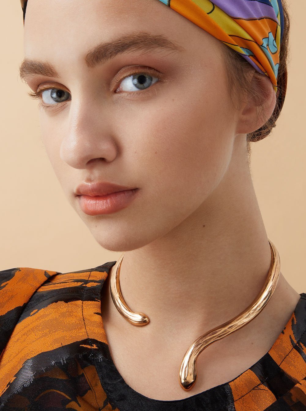 Snake Collar in Bronze