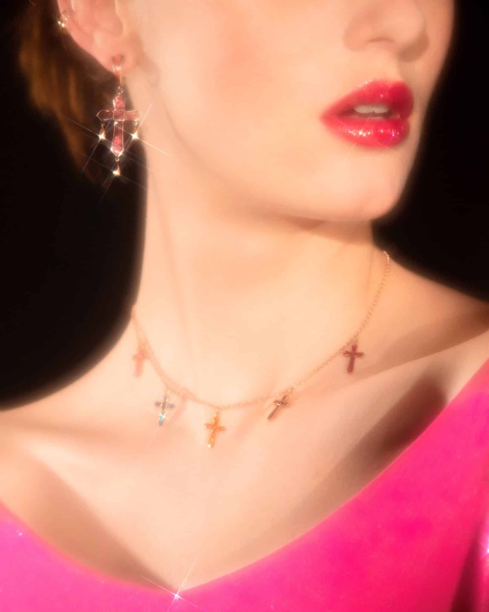 Bouquet Collar Necklace in Multicolor