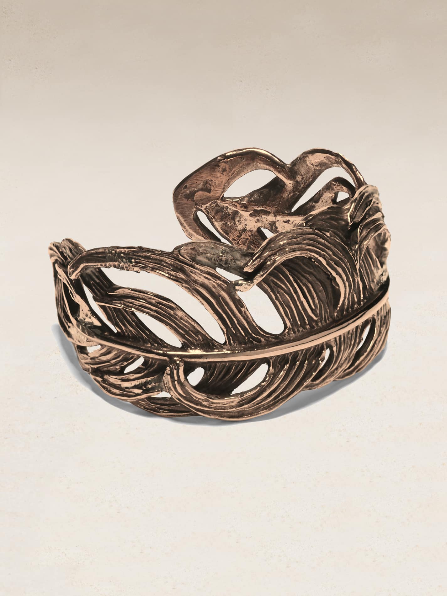 Feather Cuff in Bronze