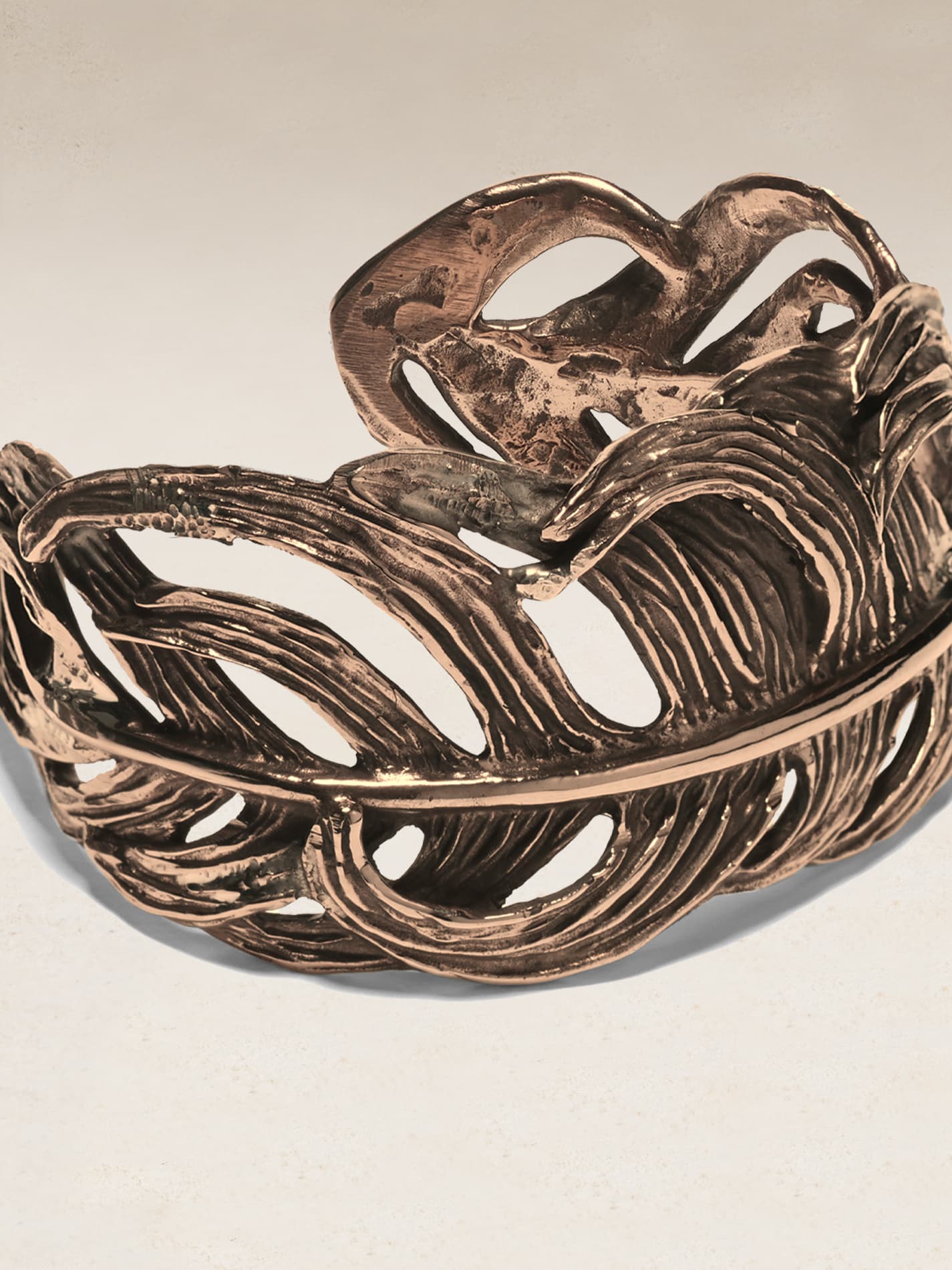 Feather Cuff in Bronze