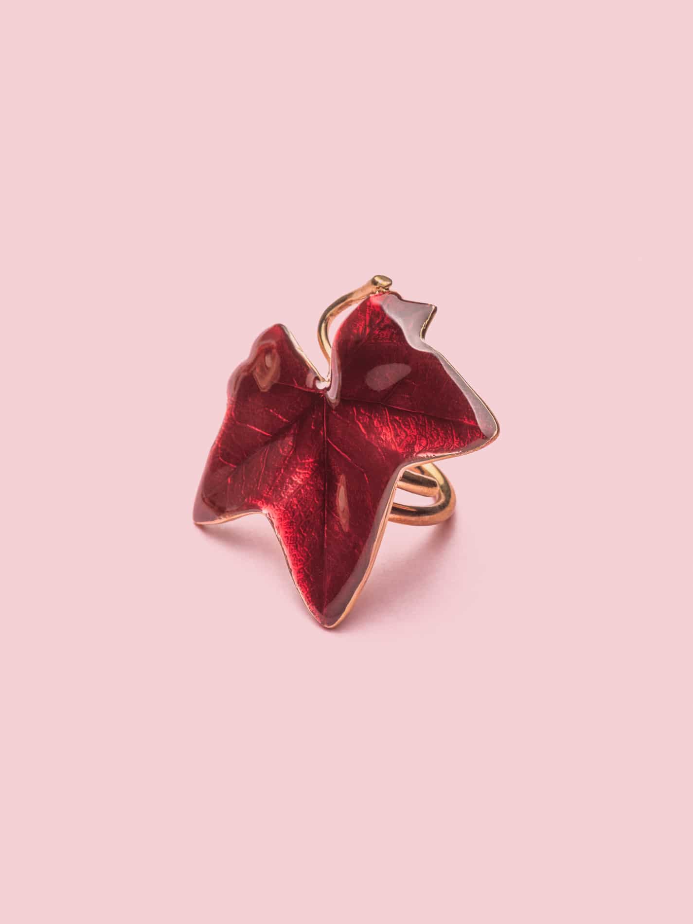 Edera Ring in Bronze and Bordeaux