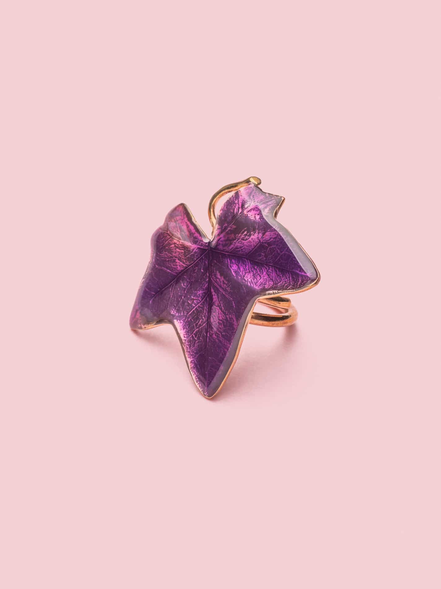 Edera Ring in Bronze and Violet