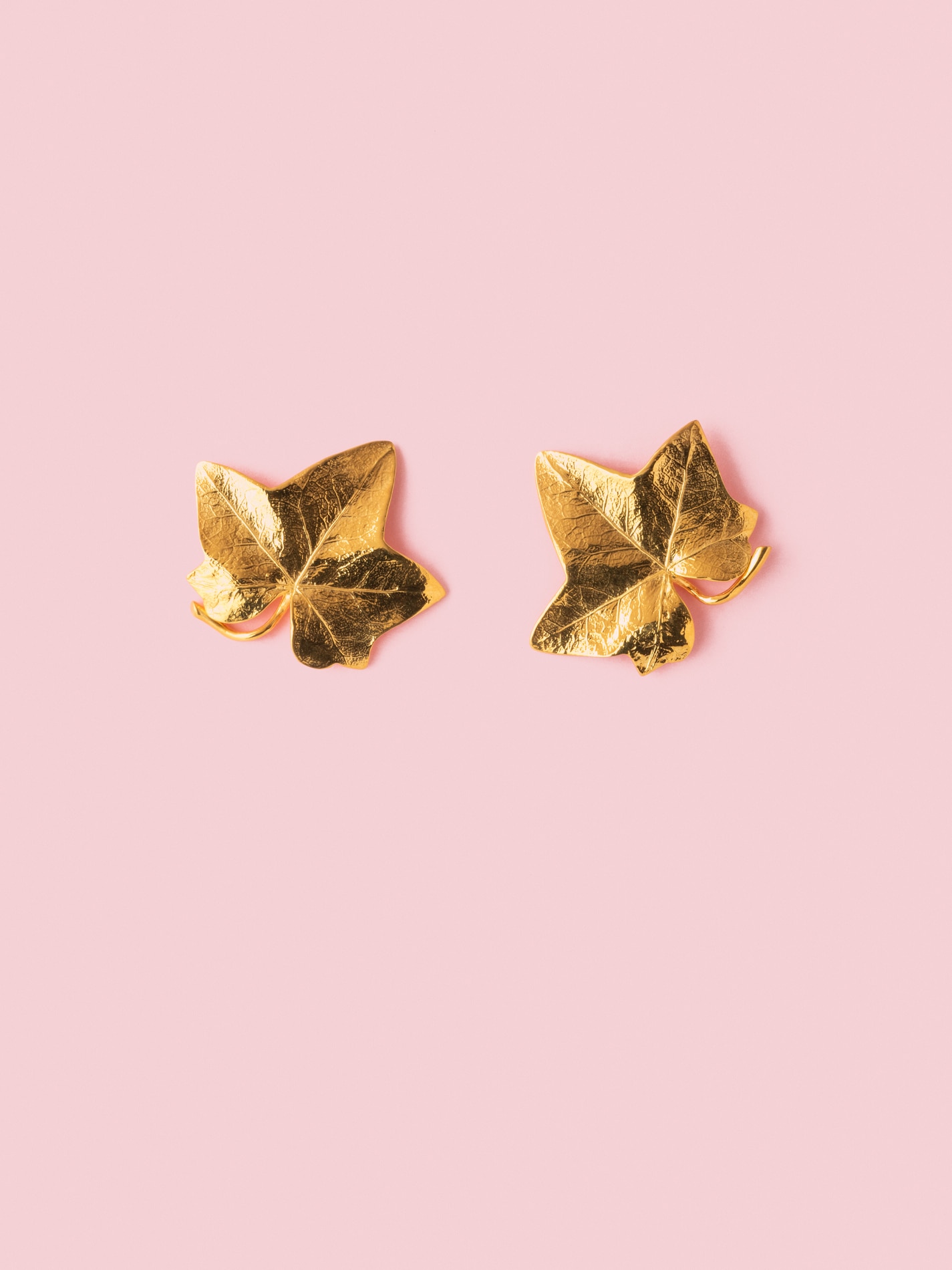 Edera Pin Earrings in Brass Gold Plated - L