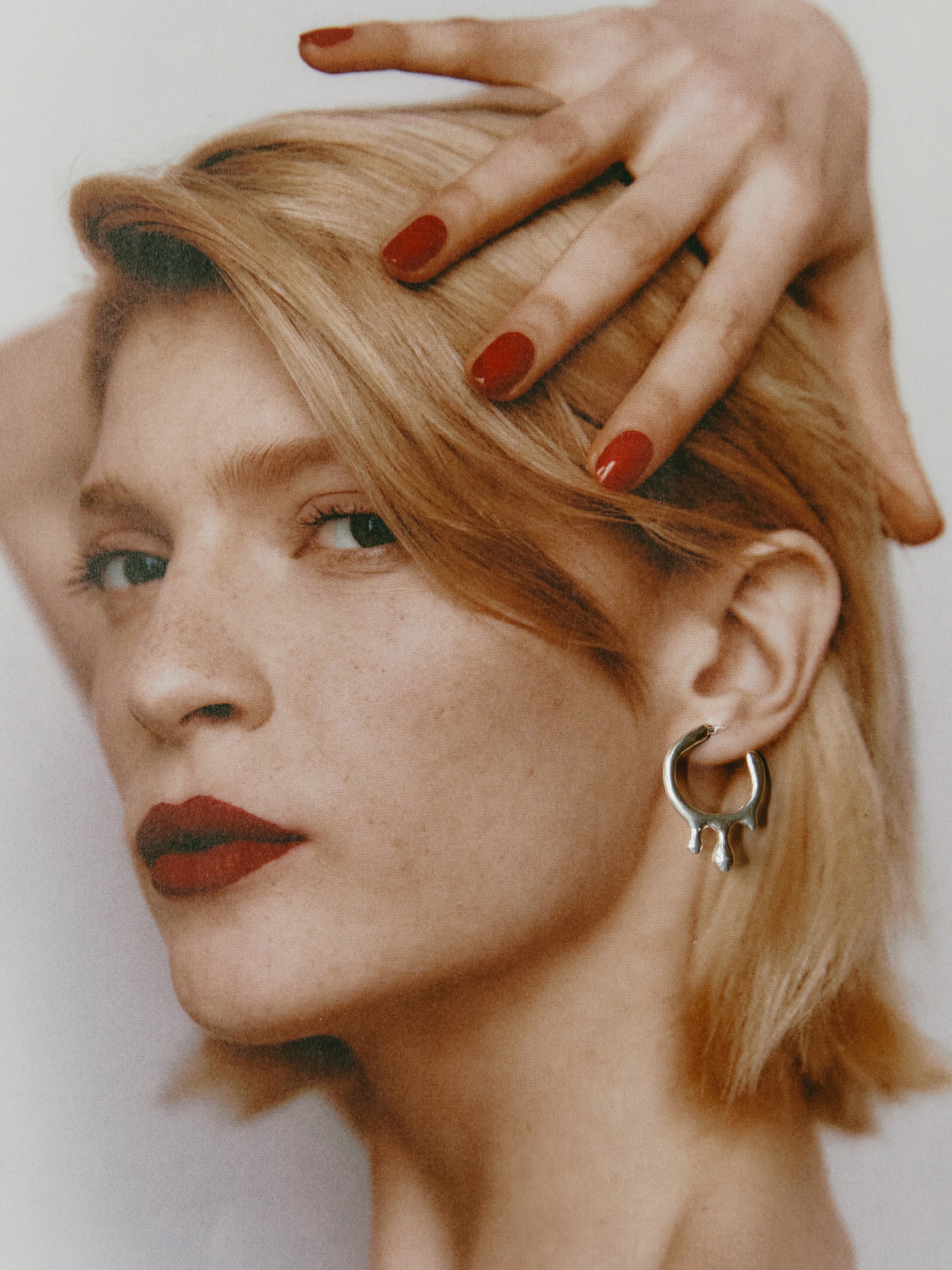 Gocce Hoop Earrings in Silver S