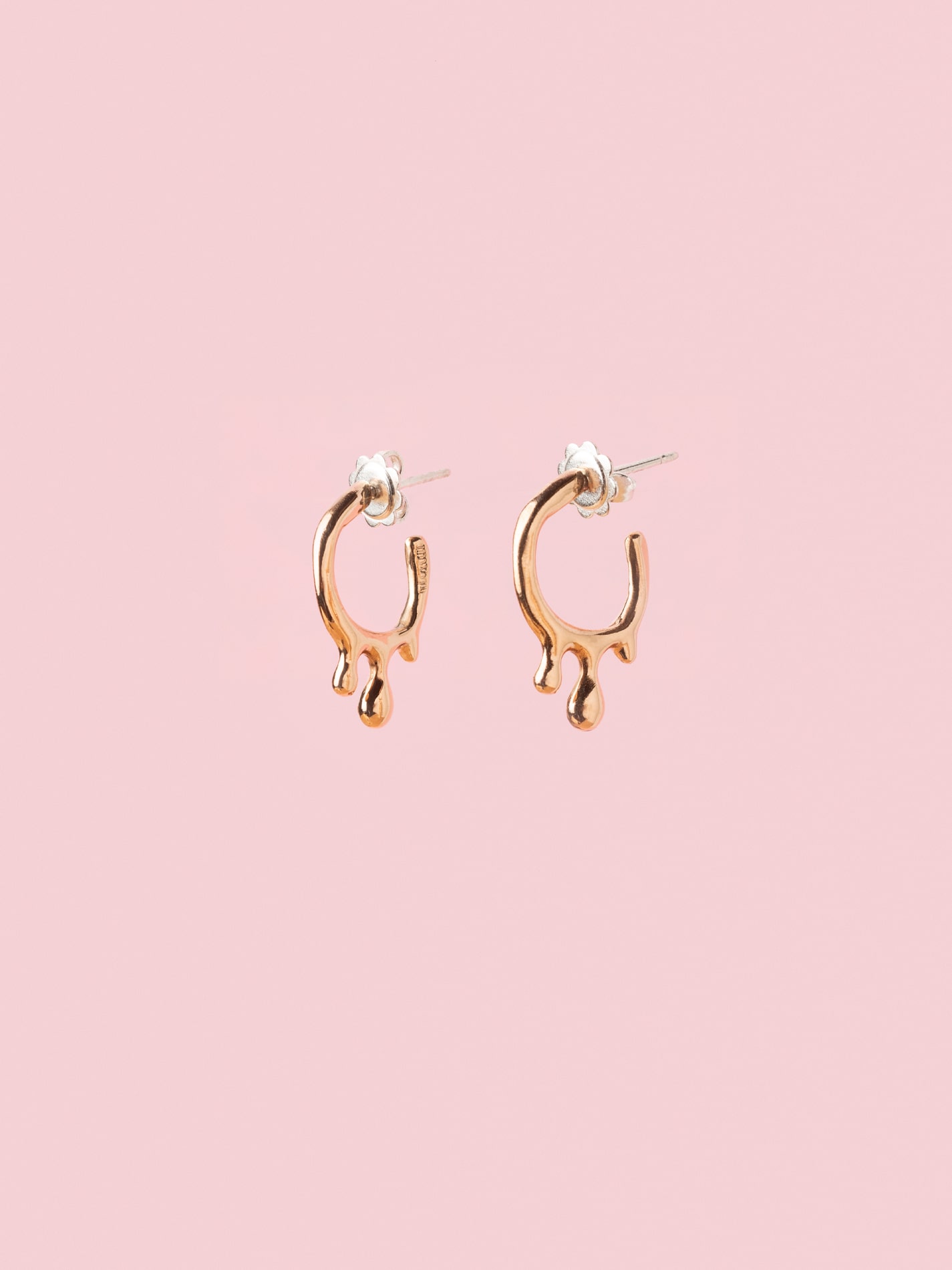 Gocce Hoop Earrings in Bronze S