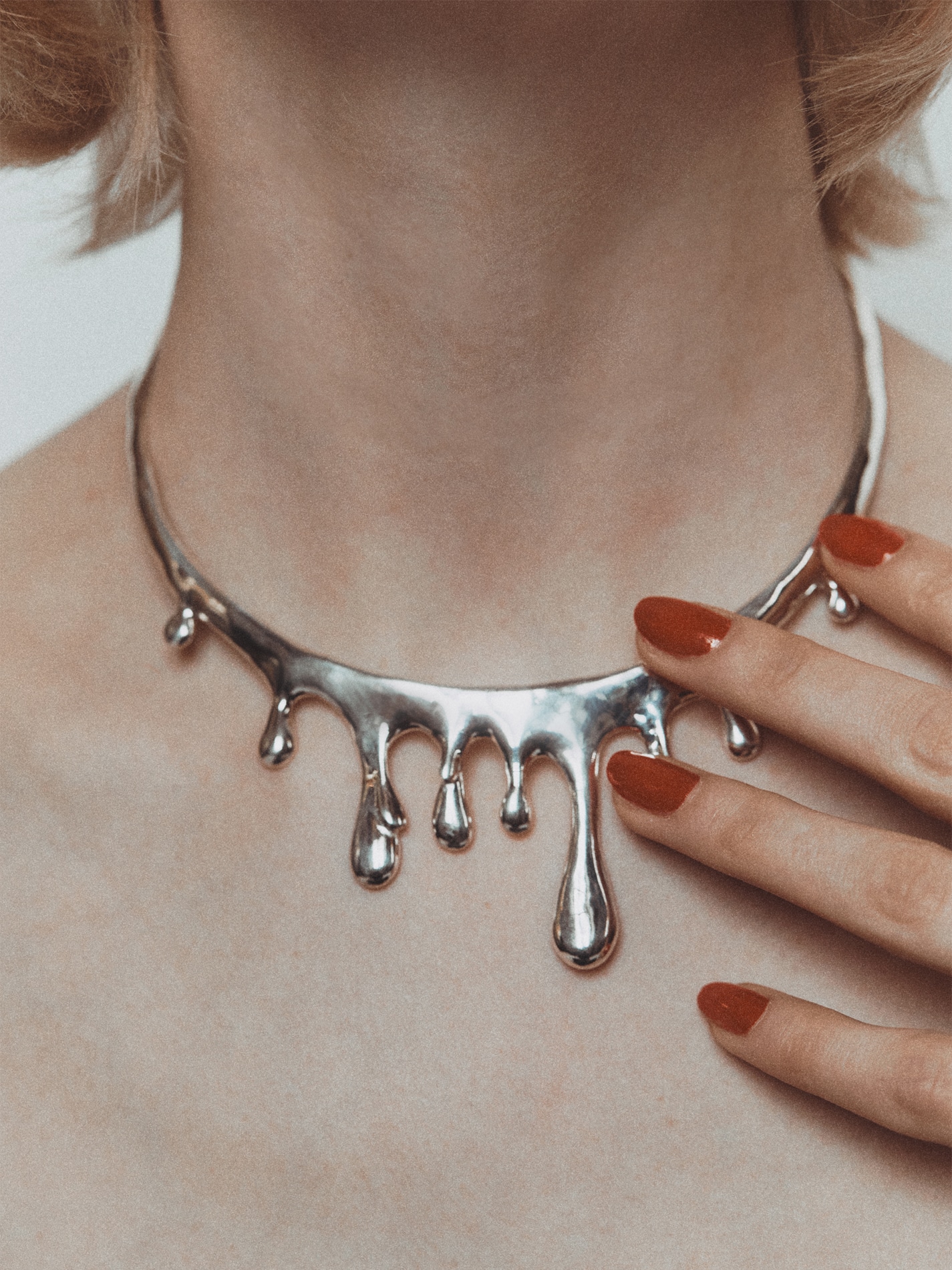 Gocce Necklace in Silver