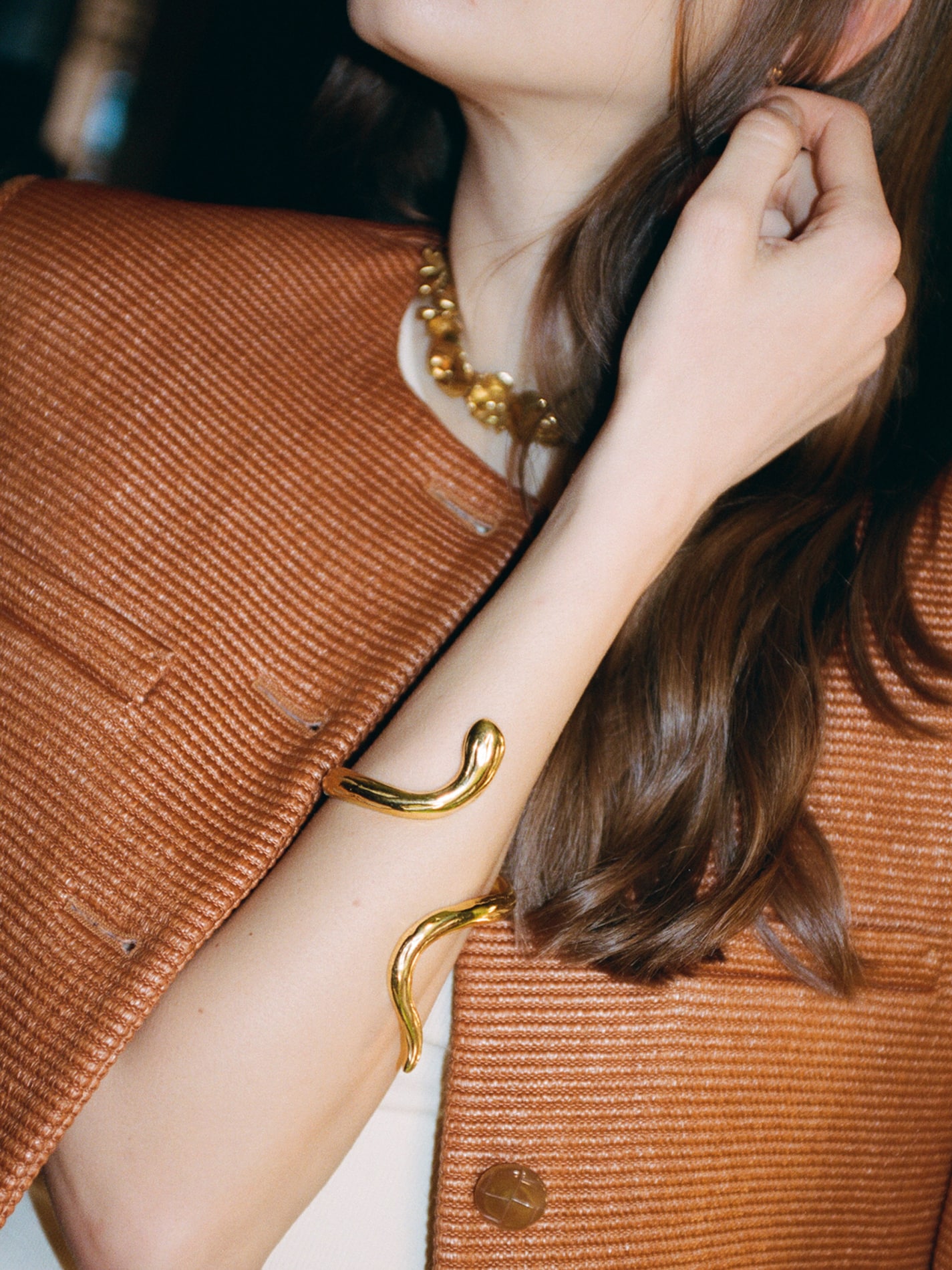 Snake Bracelet Plated in Gold