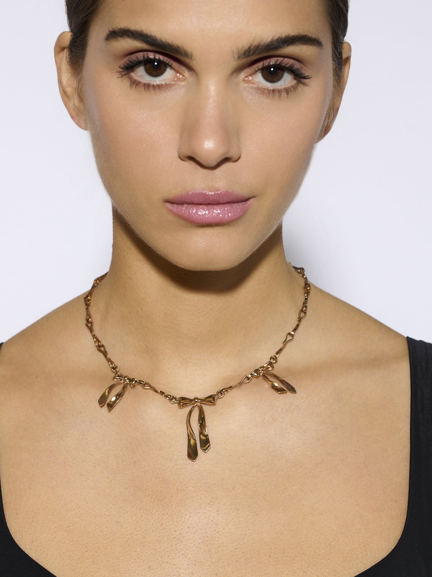 Fiocco Chain Necklace in Bronze